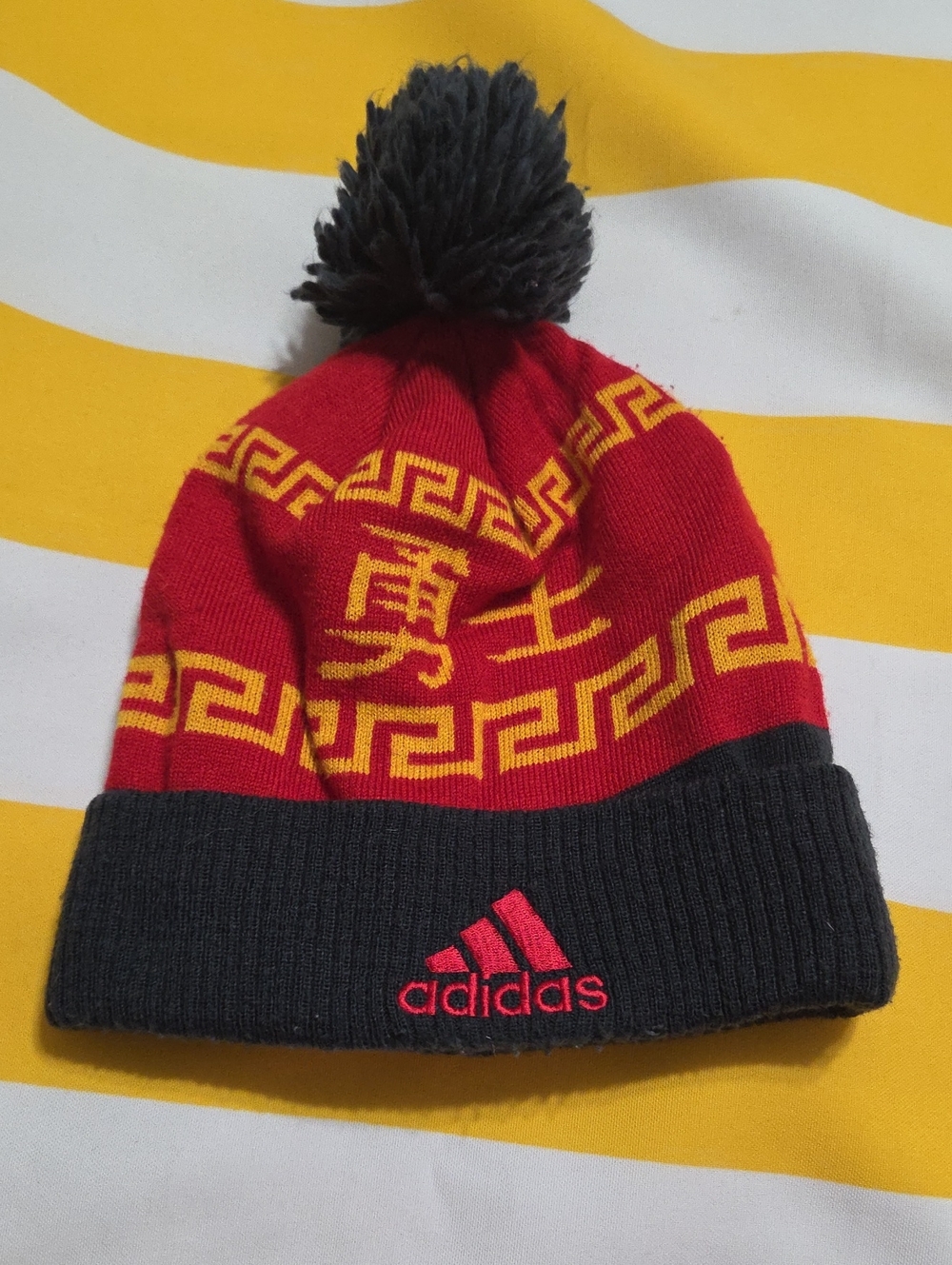 2015 Adidas Golden State Warriors Chinese New Year Beanie NBA Pom Hat OSFA